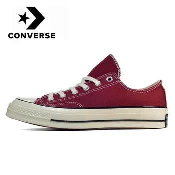 

Converse Chuck-zapatillas de Skateboarding para hombre y mujer, zapatos planos de lona, estilo clásico, 1970s, Color Rojo