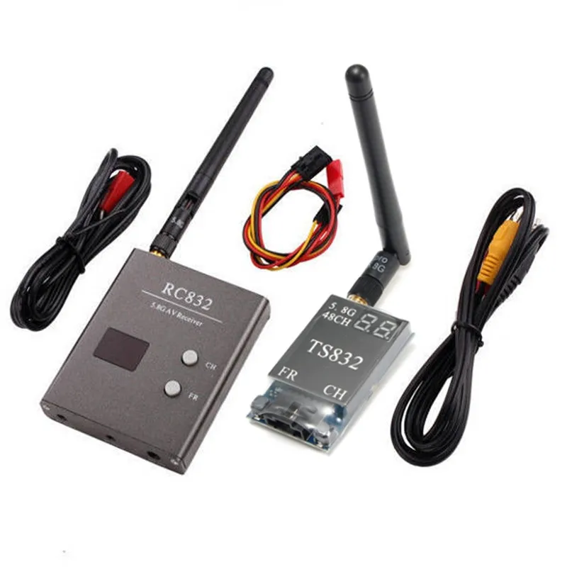 

TS832 RC832 Boscam 5.8G 48CH 600mW FPV Transmitter Receiver Combo AV VTX RX Set 7.4-16V For FPV Multicopter