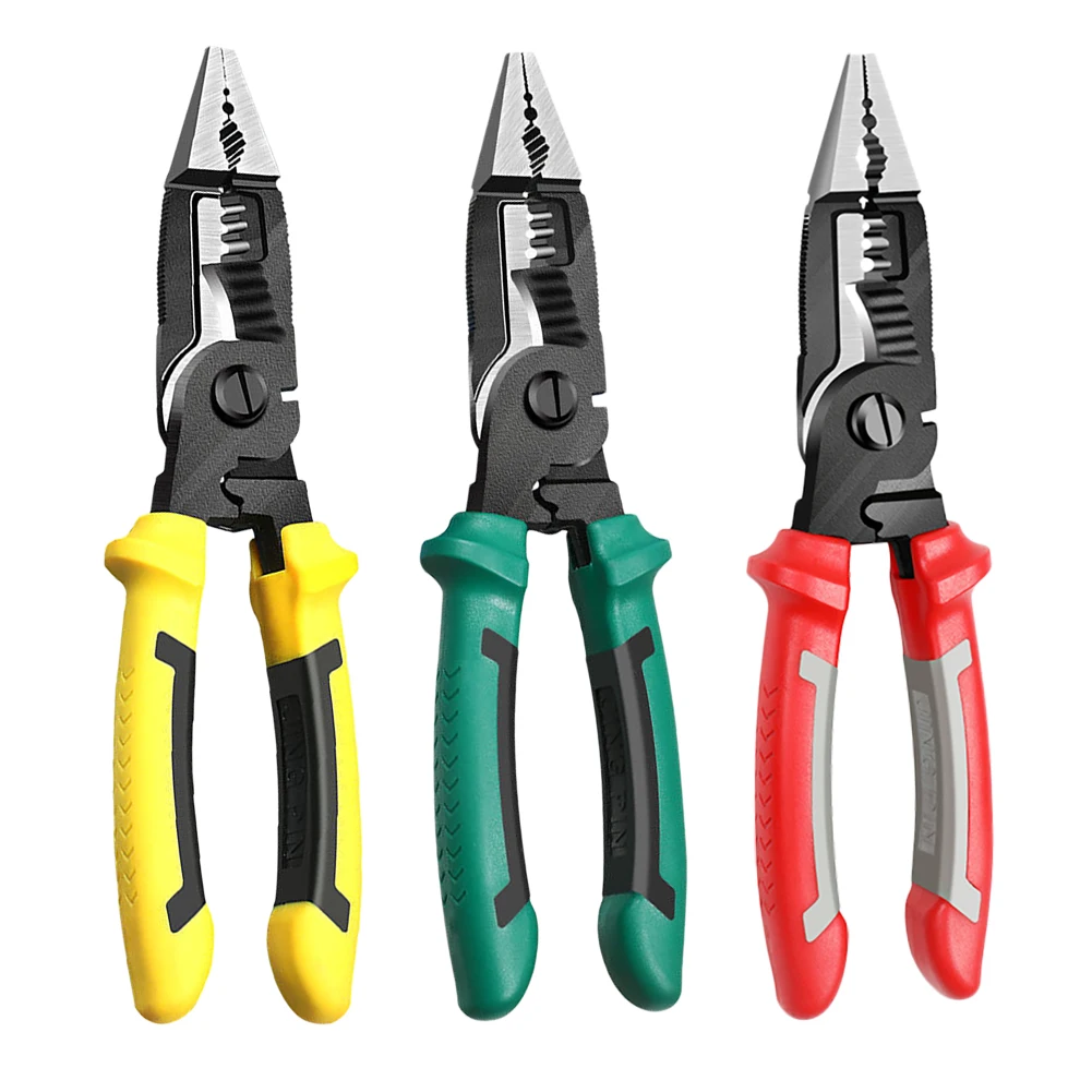 9 in 1 Multifunction Electrician Pliers Long Nose Combination Stripper/Crimper Diagonal Hand Tools | Инструменты