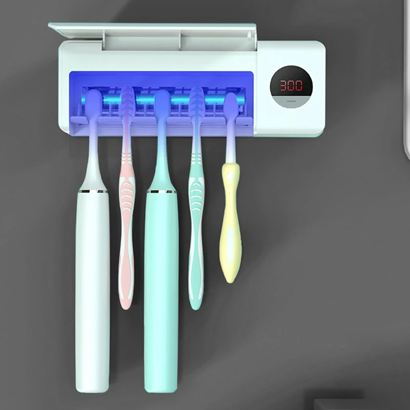 Ultraviolet Toothbrush Sterilizer Wall Mounted Rechargeable UV Toothbrush Holder 2000mAh USB Hanging Disinfection UVC Lamp Light
Ultraviolet Toothbrush Sterilizer Wall Mounted Rechargeable UV Toothbrush Holder 2000mAh USB Hanging Disinfection UVC Lamp Light