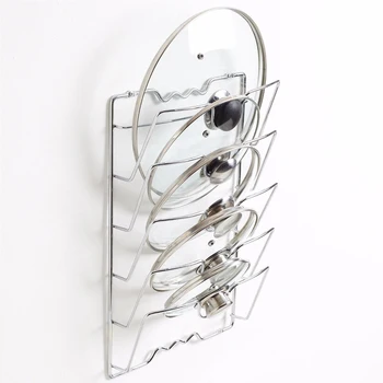 Metal Tools Clean Save Space Anti-fall Drying Durable Rustproof Storage Rack Kitchen Accessories Pan Lid Holder Easy Install 
Metal Tools Clean Save Space Anti-fall Drying Durable Rustproof Storage Rack Kitchen Accessories Pan Lid Holder Easy Install