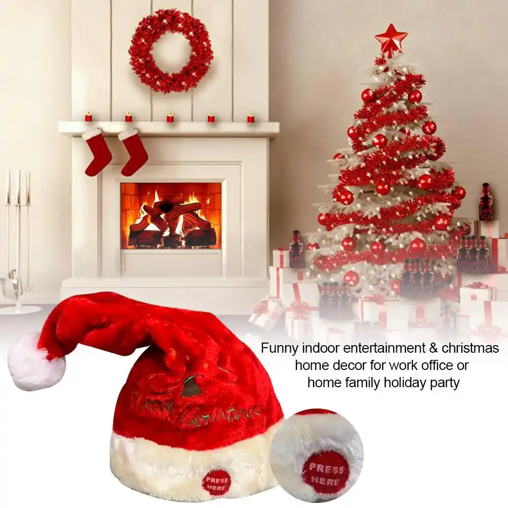 cap santa claus ornament innovative children holiday gift doll