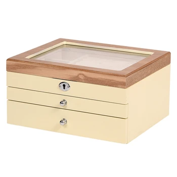 Wood Jewelry Box Retro Style Large Multilayer Marriage Holiday Gift Makeup Organizer Storage Box Case
Wood Jewelry Box Retro Style Large Multilayer Marriage Holiday Gift Makeup Organizer Storage Box Case