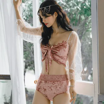Whole Swimsuit Fused Push Up Bikiny Set Women 2019 Swimsuits Woman Two Pieces Swimwear Women's Female Ins Velvet High Waist Sexy
Whole Swimsuit Fused Push Up Bikiny Set Women 2019 Swimsuits Woman Two Pieces Swimwear Women's Female Ins Velvet High Waist Sexy
