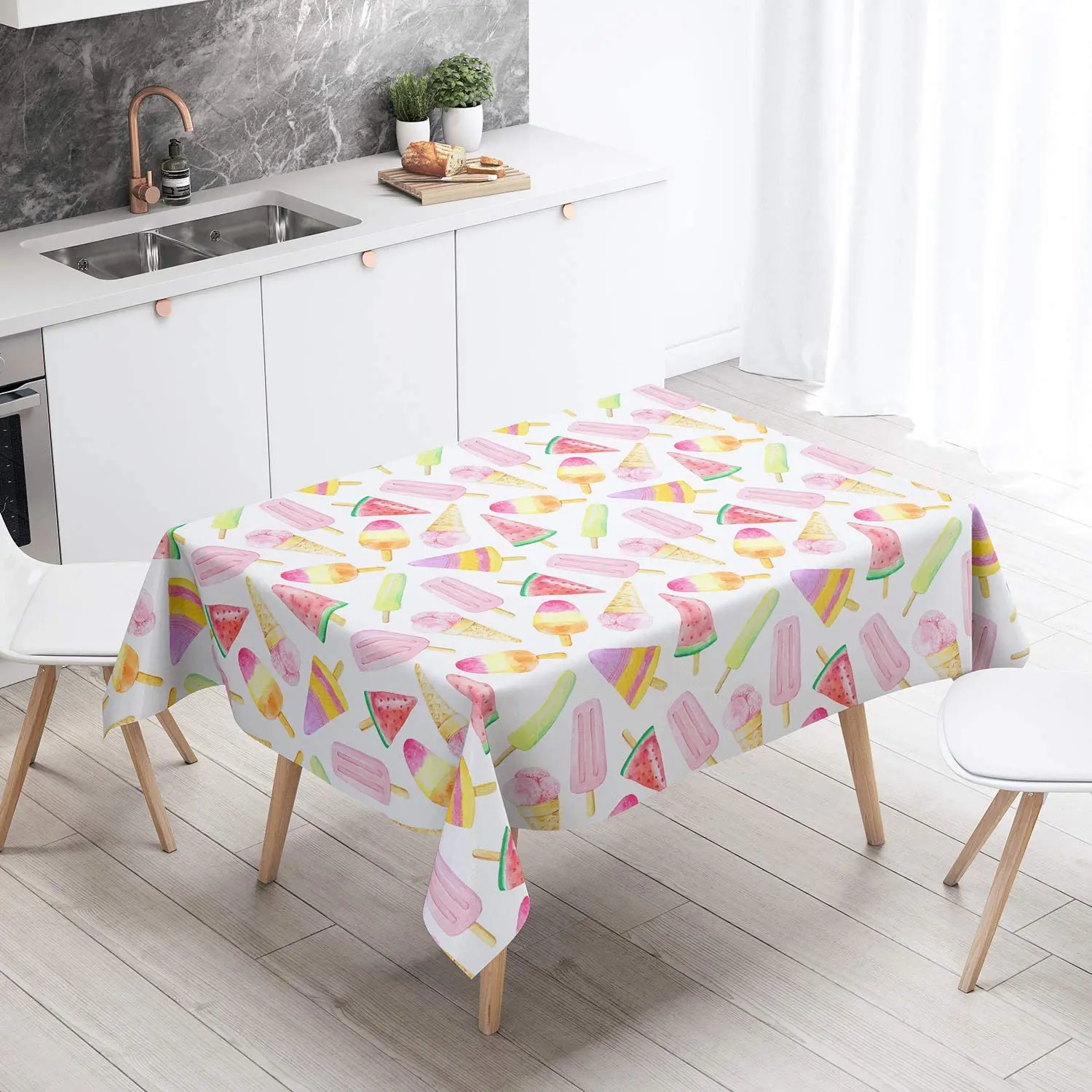 Food Table Cloth with Watermelon, Ice Cream, Cupcake,Candy and Lollipop Party Set Decorations
Food Table Cloth with Watermelon, Ice Cream, Cupcake,Candy and Lollipop Party Set Decorations