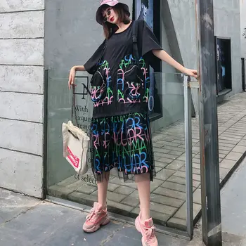 loose Spring 2020 New Mesh Splice Dresses Color Letter Print Women Dress Plus Size Trend Women Clothes 2020 Streetwear DMY3465
loose Spring 2020 New Mesh Splice Dresses Color Letter Print Women Dress Plus Size Trend Women Clothes 2020 Streetwear DMY3465