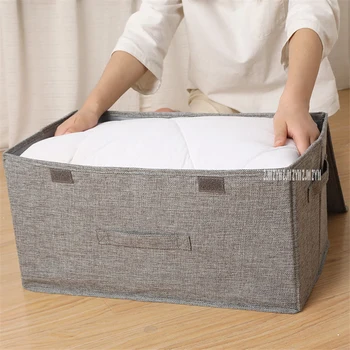 Cotton-Flax PP Board Pure Colour Storage Box Fabric Organize Box Bedroom Large Size Double Cover Toy Storage Box With Handle
Cotton-Flax PP Board Pure Colour Storage Box Fabric Organize Box Bedroom Large Size Double Cover Toy Storage Box With Handle