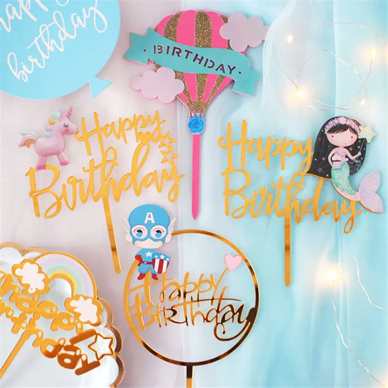 Unicorn Acrylic Happy Birthday Cake Topper Flamingo Cupcake Topper For Baby Shower Mermaid Party Cake Decorations Baking Pastry
Unicorn Acrylic Happy Birthday Cake Topper Flamingo Cupcake Topper For Baby Shower Mermaid Party Cake Decorations Baking Pastry