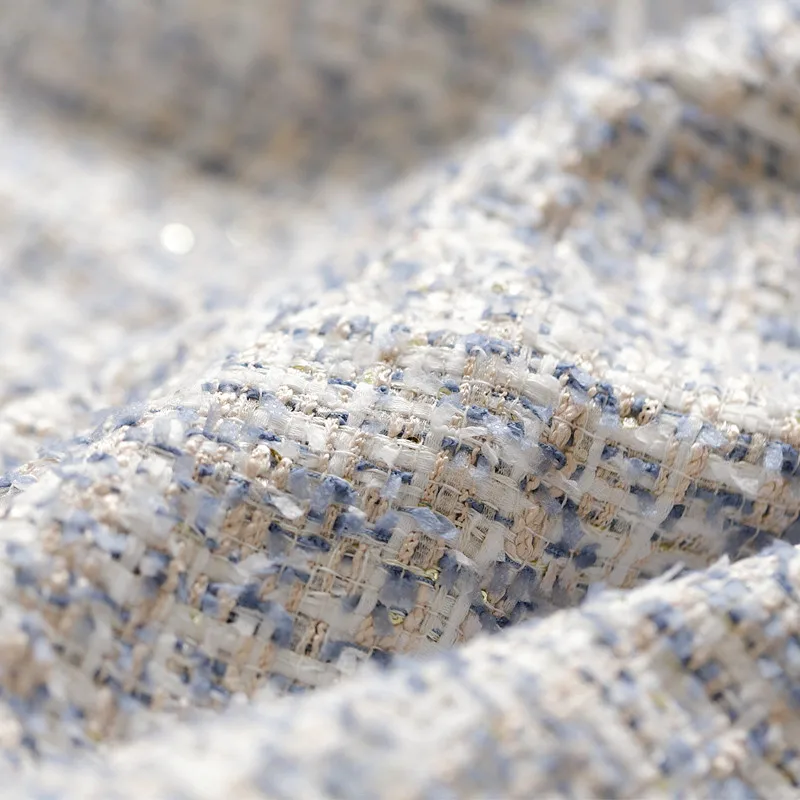 Autumn and winter fabric Gold silk knitted tweed patchwork Fashion suit skirt handmade DIY fabrics
Autumn and winter fabric Gold silk knitted tweed patchwork Fashion suit skirt handmade DIY fabrics