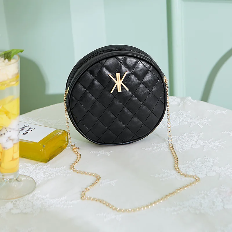 Women's Bag Rhombus Embroidered Chain Small round Bag 2020 Summer and Autumn New Korean-Style Mobile Phone Change Mini Bag
Women's Bag Rhombus Embroidered Chain Small round Bag 2020 Summer and Autumn New Korean-Style Mobile Phone Change Mini Bag