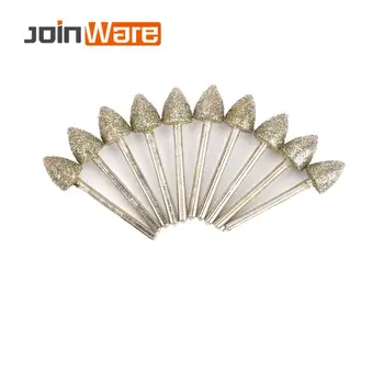 10mm Diamond Grinding Head Set 3mm Shank Sanding Coated Cone Shaped Abrasive Burrs Rotary Tool 10Pcs/Set
10mm Diamond Grinding Head Set 3mm Shank Sanding Coated Cone Shaped Abrasive Burrs Rotary Tool 10Pcs/Set