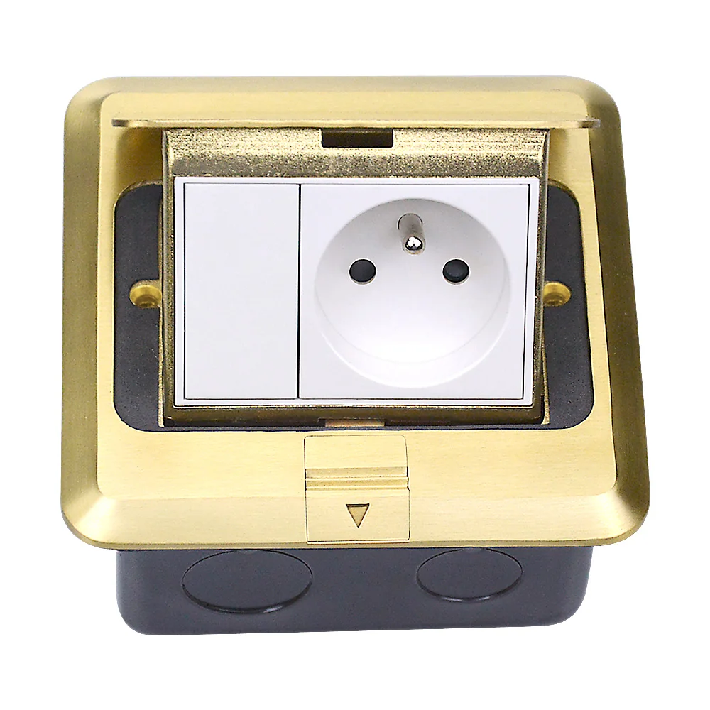 All Aluminum Panel gold/silvers Socket Standard Pop Up Floor Socket Electrical Outlet
All Aluminum Panel gold/silvers Socket Standard Pop Up Floor Socket Electrical Outlet