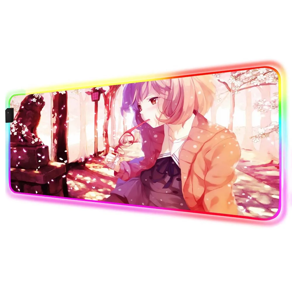 Anime Mouse Pad Pink Cute Girl RGB Mousepad Black Lock Edge LED with Backlight Computer Keyboard Non-Slip Carpet XXLGaming Desk
Anime Mouse Pad Pink Cute Girl RGB Mousepad Black Lock Edge LED with Backlight Computer Keyboard Non-Slip Carpet XXLGaming Desk
