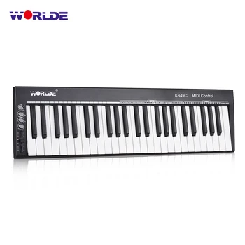 WORLDE KS49C-A 49-Key USB MIDI Keyboard Controller Built-in Sound Source with 6.35mm Pedal Jack MIDI Out
WORLDE KS49C-A 49-Key USB MIDI Keyboard Controller Built-in Sound Source with 6.35mm Pedal Jack MIDI Out