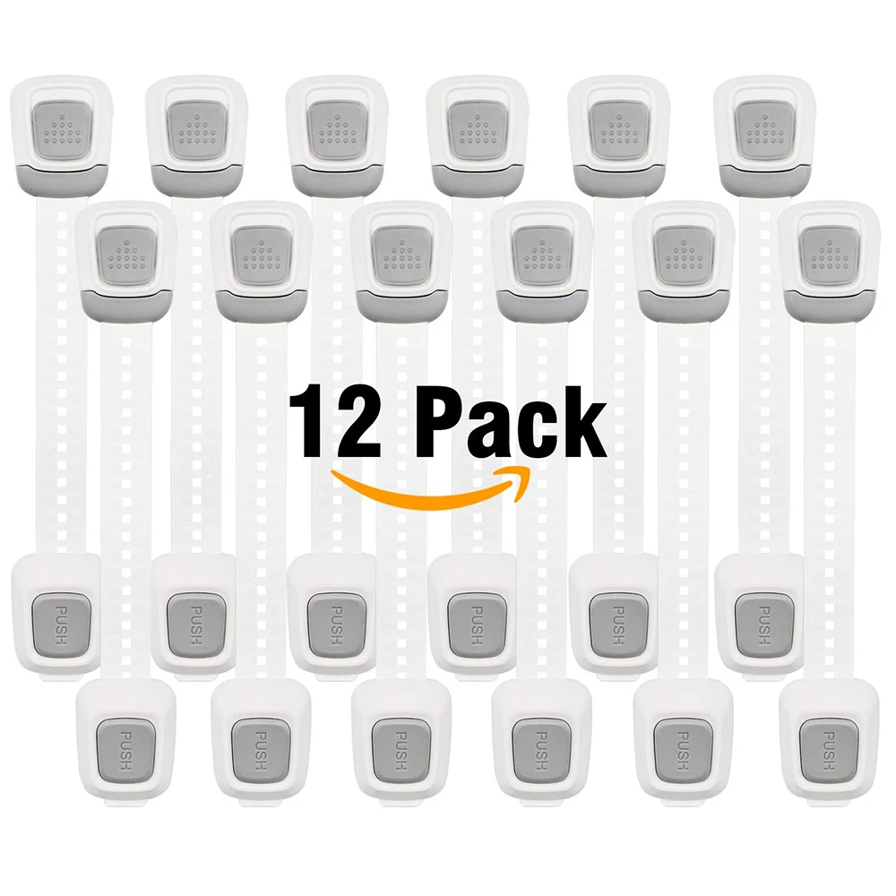 12Pcs/pack Cabinet Children Locks White Safety Doors Drawers Locks Portable Plastic Safety Wardrobe Lock Kid Buckle Cabinet Lock
12Pcs/pack Cabinet Children Locks White Safety Doors Drawers Locks Portable Plastic Safety Wardrobe Lock Kid Buckle Cabinet Lock