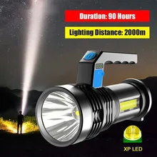Super Bright LED Searchlight USB Fast Charging Flashlight 2000M High Power Handheld Portable Spotlight High Lumen Camping Lamp
Super Bright LED Searchlight USB Fast Charging Flashlight 2000M High Power Handheld Portable Spotlight High Lumen Camping Lamp