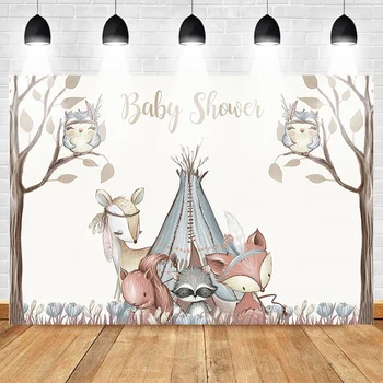 Neoback Animal Baby Shower Backdrop Newborn Gray Photography Background Foxes Birds Tribal Tent Tree Wild Birthday Background
Neoback Animal Baby Shower Backdrop Newborn Gray Photography Background Foxes Birds Tribal Tent Tree Wild Birthday Background