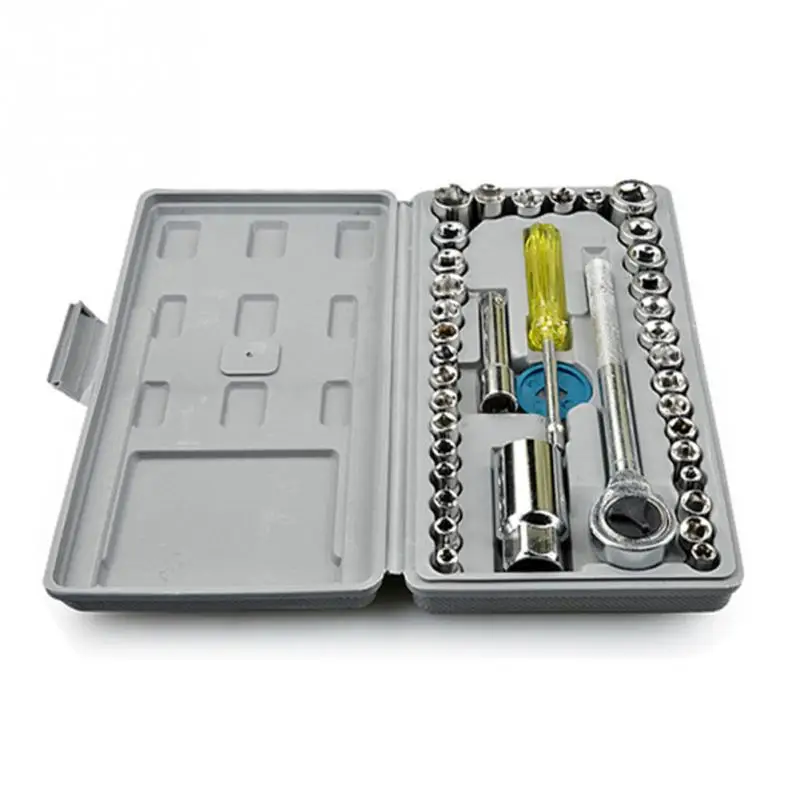 40 Pcs/box Car Repairing Tools Integral Forging Vehicle Mounted Toolbox Chrome Plated Motorcycle Practical Repair Accessories
40 Pcs/box Car Repairing Tools Integral Forging Vehicle Mounted Toolbox Chrome Plated Motorcycle Practical Repair Accessories