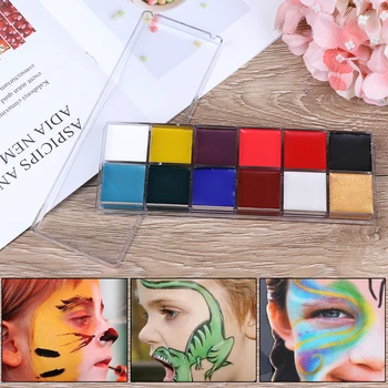 12 Colors Face Body Art Painting Body Paint Oil Painting Tattoo Makeup Cosmetic Bodypainting Halloween Party 
12 Colors Face Body Art Painting Body Paint Oil Painting Tattoo Makeup Cosmetic Bodypainting Halloween Party