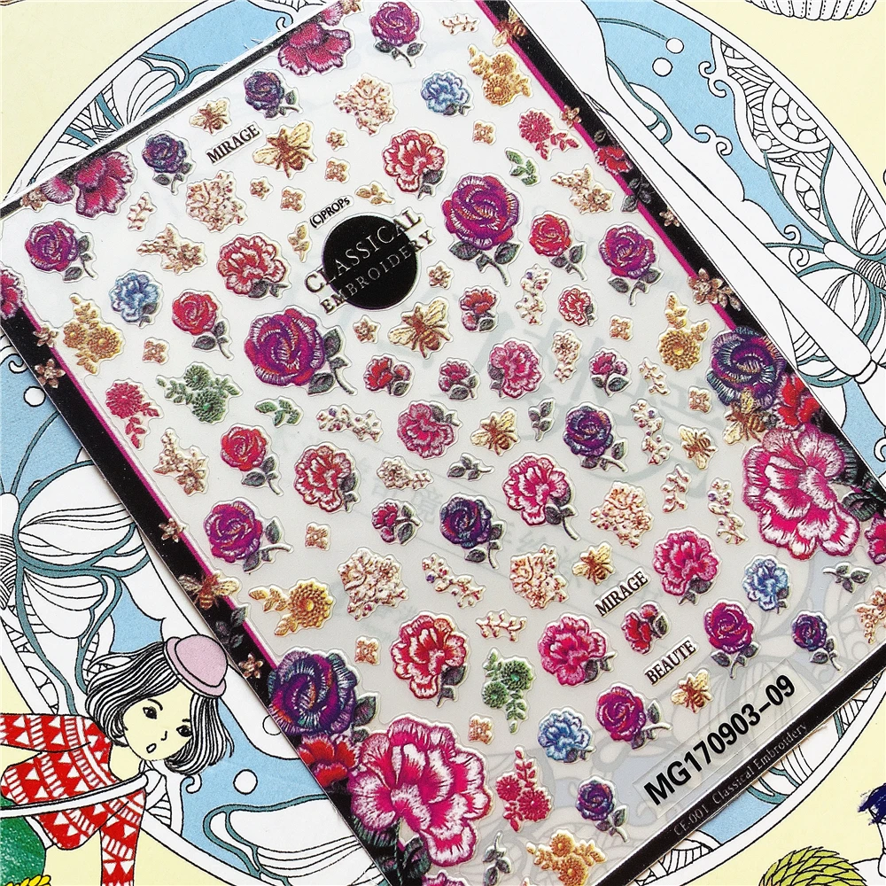 MG170903-09 MG180518-03 Colorful rose flower 3D Back glue Nail Art Stickers Decals Sliders Nail ornament decoration
MG170903-09 MG180518-03 Colorful rose flower 3D Back glue Nail Art Stickers Decals Sliders Nail ornament decoration