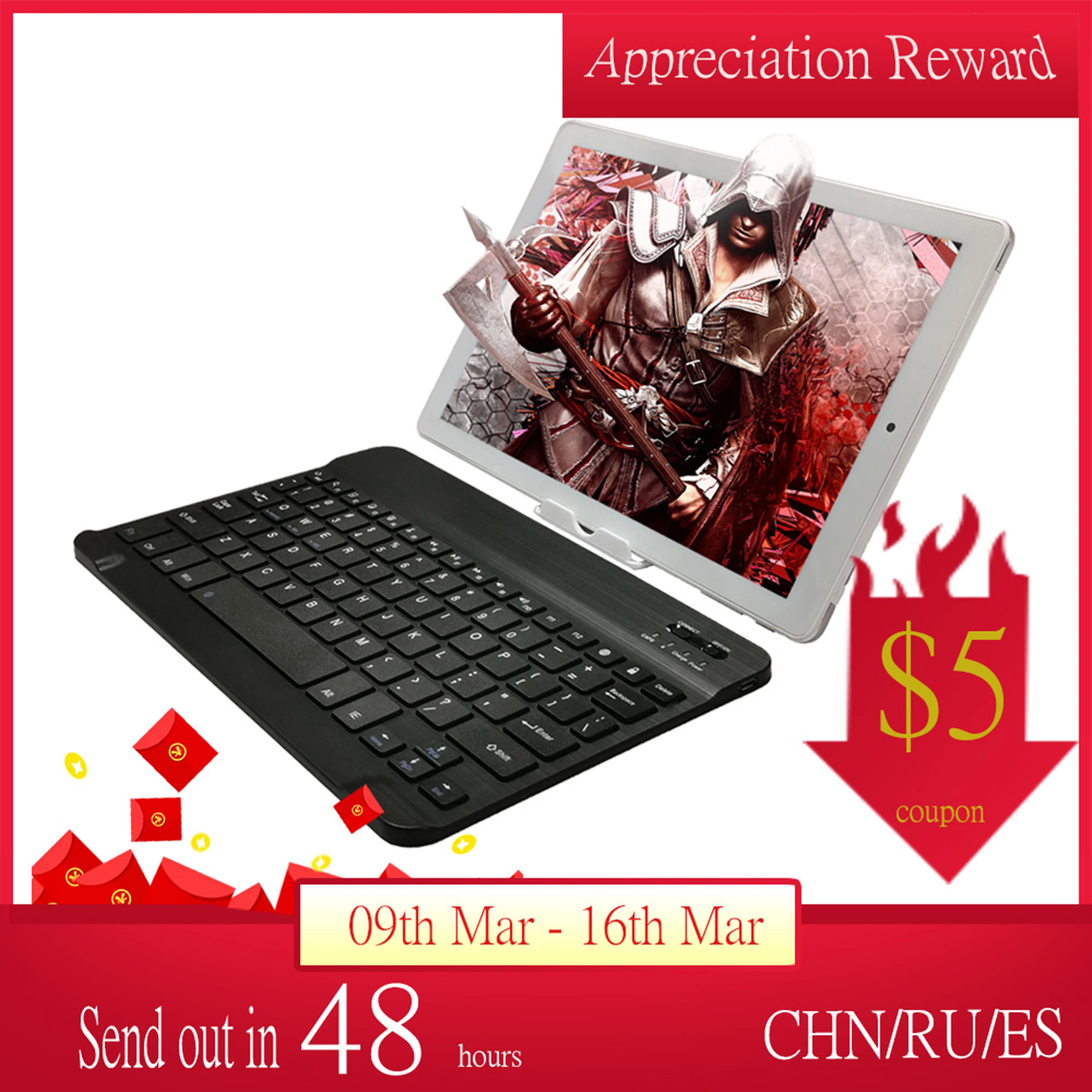 Tablet 10.1 inch Android Tablet 4G 2GB RAM 32GB ROM 1280x800 IPS HD Display Metal Body With Bluetooth Wireless keyboard Dual SIM
Tablet 10.1 inch Android Tablet 4G 2GB RAM 32GB ROM 1280x800 IPS HD Display Metal Body With Bluetooth Wireless keyboard Dual SIM