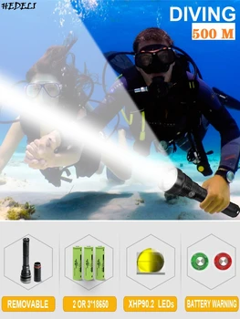 300000lm xhp90.2 powerful led underwater flashlight lamp waterproof flashlight 26650 or18650 diving torch xhp70 hunting scuba
300000lm xhp90.2 powerful led underwater flashlight lamp waterproof flashlight 26650 or18650 diving torch xhp70 hunting scuba