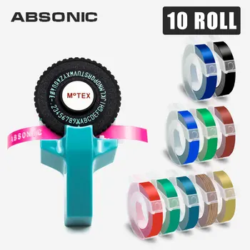 Absonic 9mm(3/8'') Labels Tapes for DYMO 3D Embossing Plastic Ribbon Compatible for Motex E101 Manual Label Maker Typewritter
Absonic 9mm(3/8'') Labels Tapes for DYMO 3D Embossing Plastic Ribbon Compatible for Motex E101 Manual Label Maker Typewritter