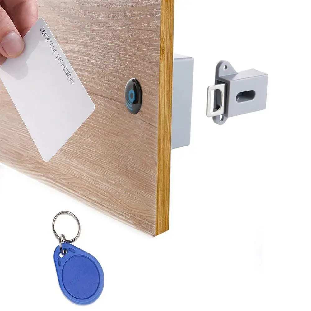 Invisible Hidden RFID Cabinet Locks Invisible RFID Lock Hidden Keyless Drawer Door Locks Sensor Locker Cabinet Locks Safety