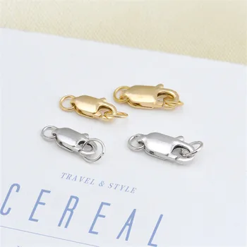 8/10mm Solid 18KYellow Gold Lobster Clasp Hooks End Connectors For Jewelry Making Findings Necklace Bracelet DIY
8/10mm Solid 18KYellow Gold Lobster Clasp Hooks End Connectors For Jewelry Making Findings Necklace Bracelet DIY