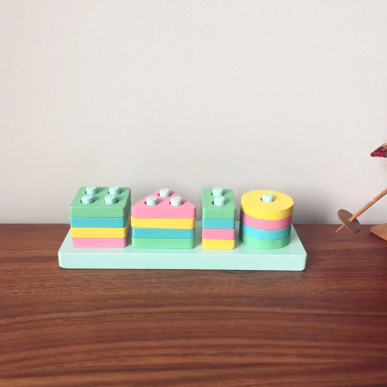 Geometric Shapes Three Case Column Wood Early Childhood Educational Development Brain Toy Macarons Building Blocks
Geometric Shapes Three Case Column Wood Early Childhood Educational Development Brain Toy Macarons Building Blocks