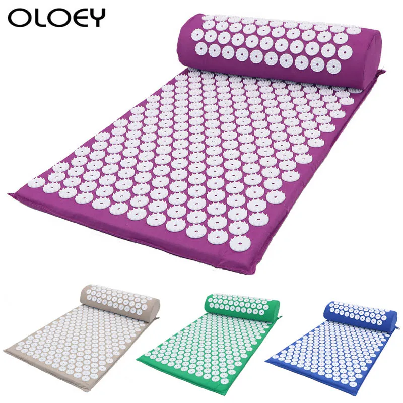 Massage Mat Acupressure Mat and Pillow Set for Back and Neck Pain Relief Stress Tension Muscle Relaxation Yoga Massager Cushion
Massage Mat Acupressure Mat and Pillow Set for Back and Neck Pain Relief Stress Tension Muscle Relaxation Yoga Massager Cushion