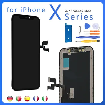 For iPhone XR X XS OLED Display Screen Touch Assembly LCD Completed Screen Replacement Parts Digitizer+Tools
For iPhone XR X XS OLED Display Screen Touch Assembly LCD Completed Screen Replacement Parts Digitizer+Tools