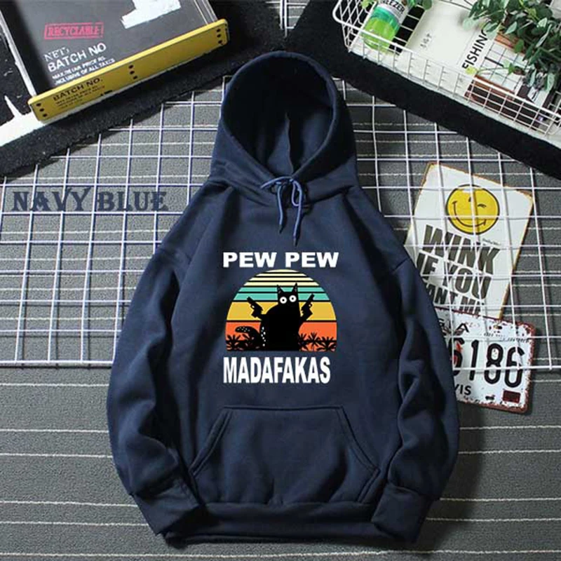Fashion Funny Cat Pew Madafakas Printed Hoodies Unisex Casual Hooded Women Long Sleeve Pullovers Sweatshirts Men Clothing
Fashion Funny Cat Pew Madafakas Printed Hoodies Unisex Casual Hooded Women Long Sleeve Pullovers Sweatshirts Men Clothing