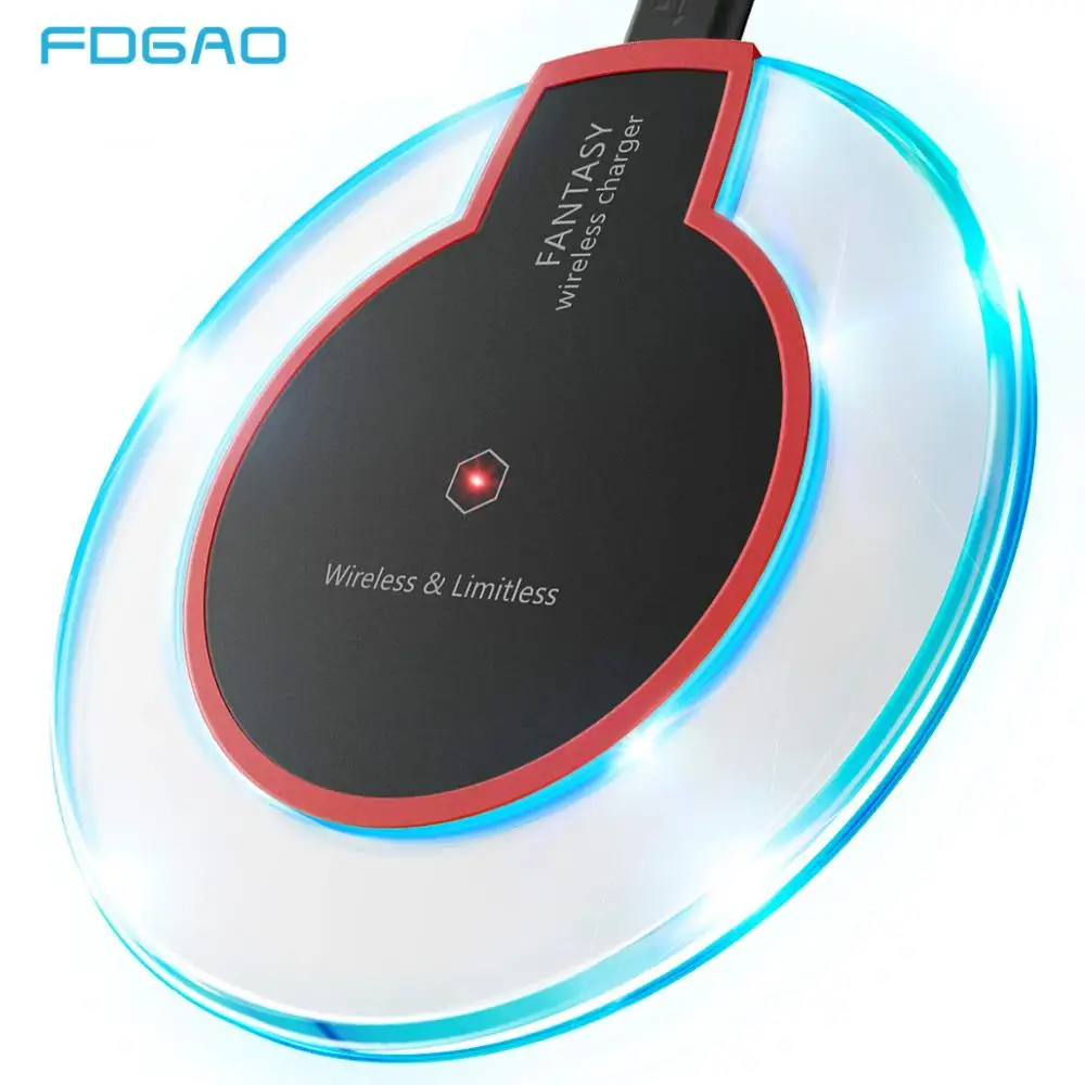FDGAO 5W Qi Wireless Charger for Apple iPhone X XS Max XR 8 Plus Fast Charging for Samsung S8 S9 S10 Note 9 USB Phone Charge Pad
FDGAO 5W Qi Wireless Charger for Apple iPhone X XS Max XR 8 Plus Fast Charging for Samsung S8 S9 S10 Note 9 USB Phone Charge Pad