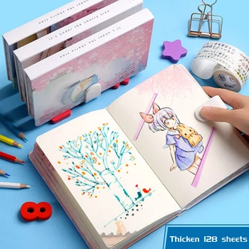 Small portable notebook small fresh walking stick notepad Japanese simple instagramstyle girl heart creative lovely color pages 
Small portable notebook small fresh walking stick notepad Japanese simple instagramstyle girl heart creative lovely color pages