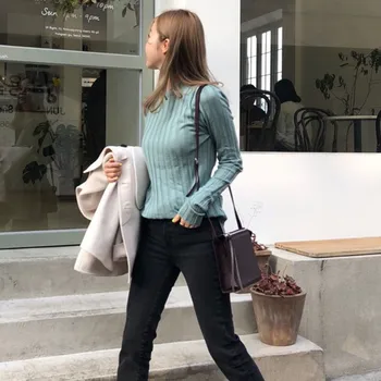 Women Winter Sweater Turtlencek Long Sleeve Knitwear Waist Sweater Temperament Female 2019 New Sweater
Women Winter Sweater Turtlencek Long Sleeve Knitwear Waist Sweater Temperament Female 2019 New Sweater