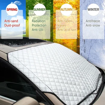 New Car Windshield Cover Sun Shade Protector Silver Winter Snow Ice Rain Dust Frost Guard Windshield Cover Acupuncture Cotton
New Car Windshield Cover Sun Shade Protector Silver Winter Snow Ice Rain Dust Frost Guard Windshield Cover Acupuncture Cotton