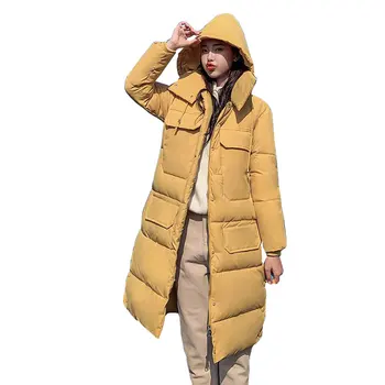 Chic Long Hooded Winter Down Coat Jacket Student Warm Cotton padded Wadded Parkas Casaco Feminino Abrigos Mujer Invierno
Chic Long Hooded Winter Down Coat Jacket Student Warm Cotton padded Wadded Parkas Casaco Feminino Abrigos Mujer Invierno