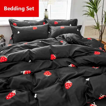 Simplicity Black strawberry Printed Duvet Cover Set Pillowcases Comforter Quilt Blanket Cover Oversized Bedding Set 2020
Simplicity Black strawberry Printed Duvet Cover Set Pillowcases Comforter Quilt Blanket Cover Oversized Bedding Set 2020