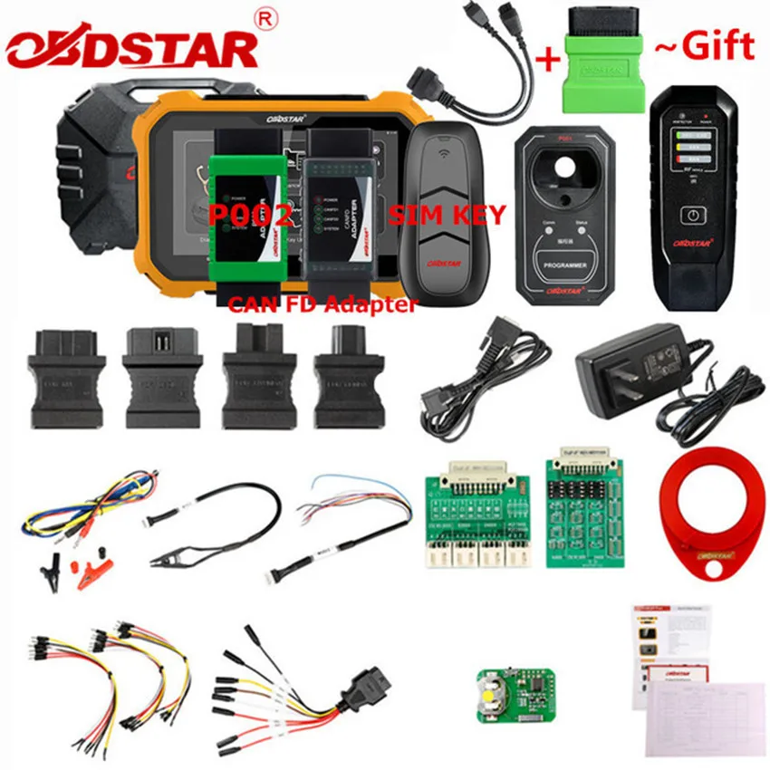 Полный комплект OBDSTAR X300 DP Plus PAD2 C посылка бесплатная версия конвертер Renault и