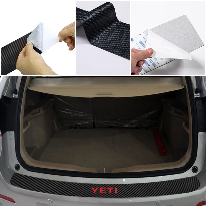 Car Rear Bumper Trunk Tail Lip PU Stickers for Skoda YETI Carbon Fiber Protection Sticker Car Accessory
Car Rear Bumper Trunk Tail Lip PU Stickers for Skoda YETI Carbon Fiber Protection Sticker Car Accessory
