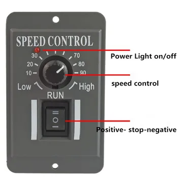 1pc PWM 12V 24V 48V DC Geared Motor Speed Controller Reversible Motor Manual bidirectional control 3 position Switch
1pc PWM 12V 24V 48V DC Geared Motor Speed Controller Reversible Motor Manual bidirectional control 3 position Switch