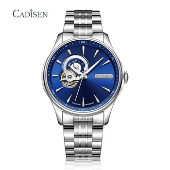 

CADISEN Brand Mens Watches Luxury Automatic Mechanical Watch Men NH39A Full Steel Business Waterproof 50m Sport Wristwatches