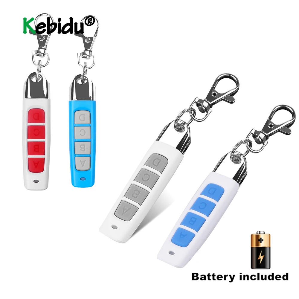 433MHz Wireless Remote Control With Key Chain Electric Copy Controller Mini Wireless Transmitter Switch 4 Buttons
433MHz Wireless Remote Control With Key Chain Electric Copy Controller Mini Wireless Transmitter Switch 4 Buttons