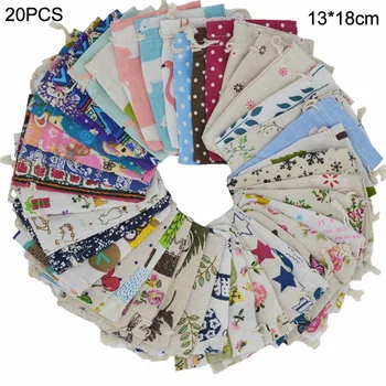20pcs Printed Cotton Linen Candy Gift Bags Handmade Drawstring Wedding DIY Burlap Bag For Random Mix Colors Quick Easy Closure
20pcs Printed Cotton Linen Candy Gift Bags Handmade Drawstring Wedding DIY Burlap Bag For Random Mix Colors Quick Easy Closure