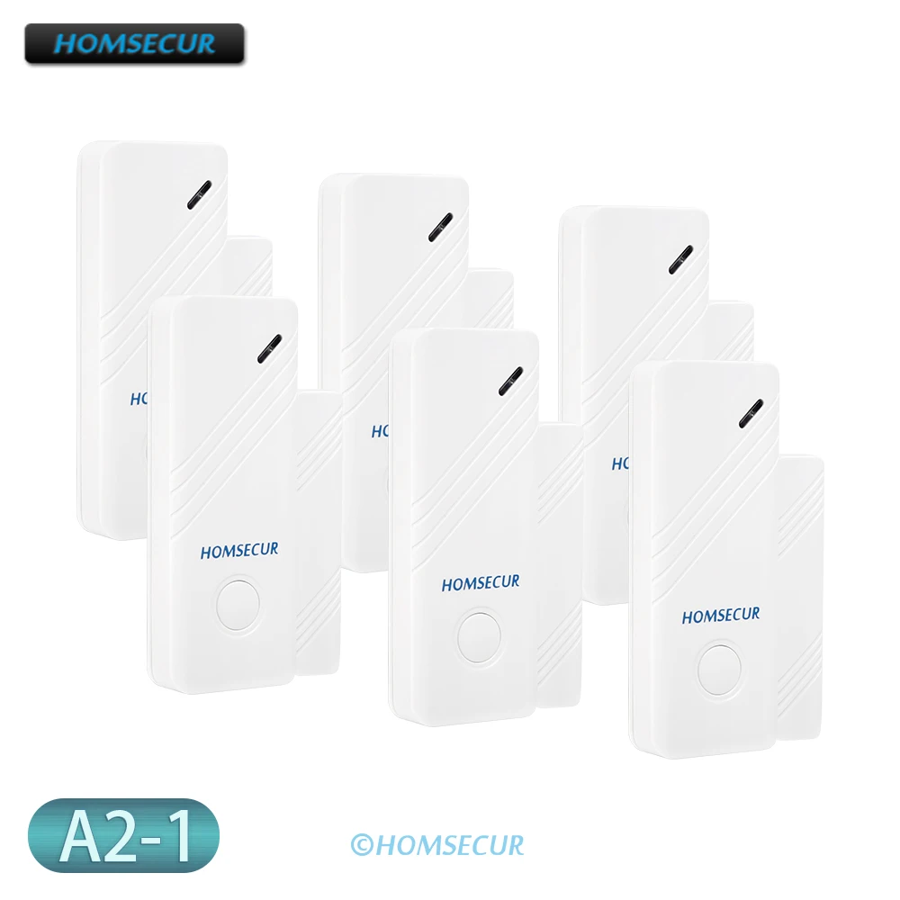 HOMSECUR 6Pcs A2-1 433MHz беспроводные датчики двери/окна для | Безопасность и защита
