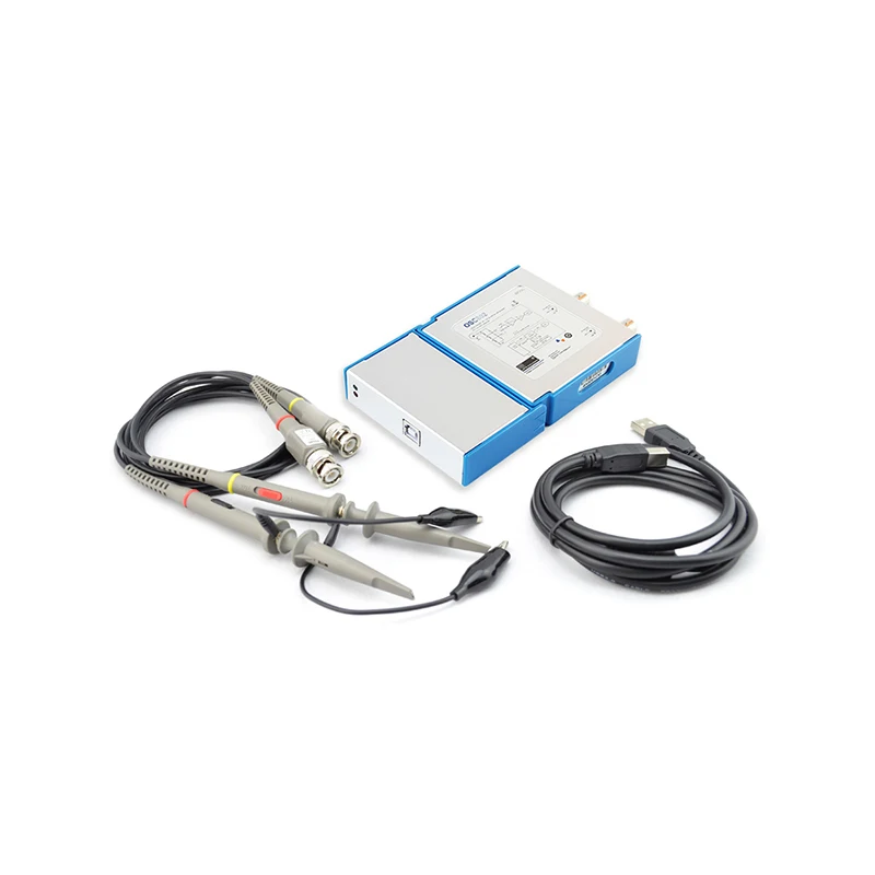 

USB/PC Oscilloscope OSC482, 50MS/s, BW20MHz, 2-channel/Oscilloscope/Signal Generator/Logic Analyzer/8~13 bit Resolution