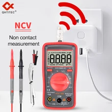 QHTITEC True RMS Digital Multimeter Automatic 6000 Counts AC DC Voltage Meter NCV Led Tester Measurable Temperature Frequency
QHTITEC True RMS Digital Multimeter Automatic 6000 Counts AC DC Voltage Meter NCV Led Tester Measurable Temperature Frequency