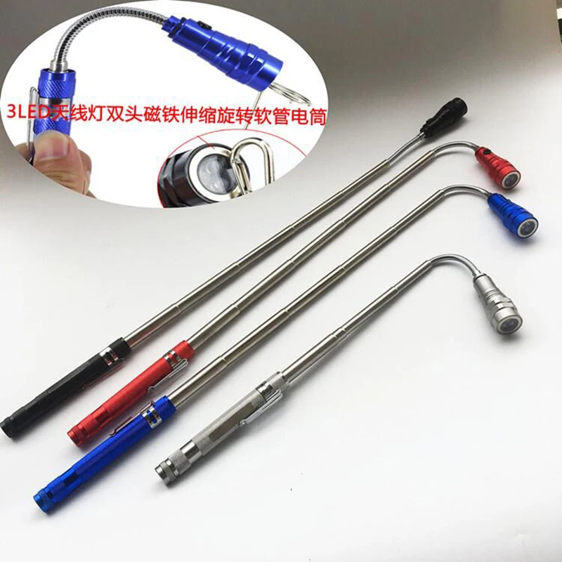 Flexible Magnet Camping Fishing Telescopic 360 Degree Head Flashlight 3 LED Outdoor Torch Magnetic Pick Up Tool Lamp Light
Flexible Magnet Camping Fishing Telescopic 360 Degree Head Flashlight 3 LED Outdoor Torch Magnetic Pick Up Tool Lamp Light