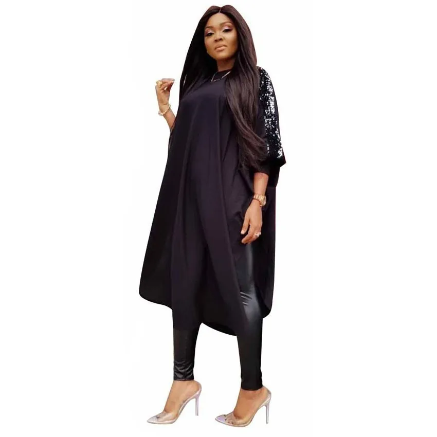 African Dresses For Women 2019 Autumn Sequined Women's Clothing Muslim Long Dress High Quality Length Fashion Black Dress Lady
African Dresses For Women 2019 Autumn Sequined Women's Clothing Muslim Long Dress High Quality Length Fashion Black Dress Lady